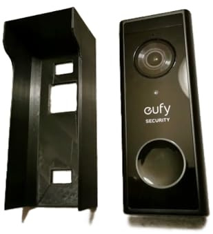 Protective Doorbell Cover Compatible with Eufy Security T8210, Weather-Resistant Plastic Outdoor Housing Case for Video Doorbell