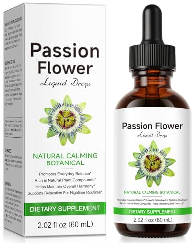Passion Flower Nutrient Solution - Helps Sleep, Maintains Good Skin Condition- Sleep Aid, Achieve Good State of Mind, Improves Sleep Drops, Promote the Release of Hormones