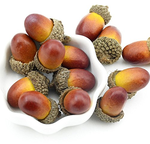 Wady künstliche Eichel-Dekorationen, lebensecht, für Zuhause, Party, Festival, 50 Stück