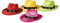 B04082 neon grün Gangsterhut Partyhut Discohut Hippiehut