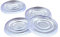 50pcs Pare-Chocs de Dessus de Table en Verre, tampons en Caoutchouc disques en Plastique pour Dessus de Table en Verre, Pare-Chocs adhésifs Ronds Transparents