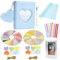 Yosuny Mini Album 32 Pockets for 2X3 inch Photos for Fujifilm Instax Mini12 Mini11 Mini9 8+7s 25 50s 70 90 Liplay Instant Camera, Polaroid PIC-300/SP-2/Snap/Kodak Set(Blue A)