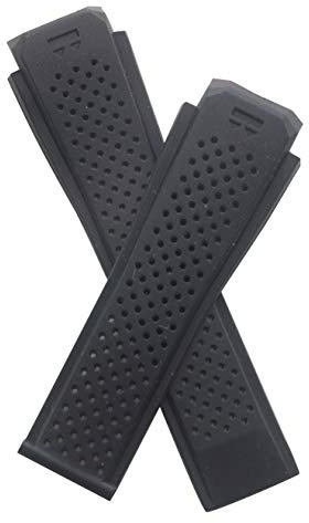 Watchstrapworld schwarzes Silikon-Kautschukband passend für die Original Tag Heuer Connected Smartwatch, Modell Nr. SAR8A80.