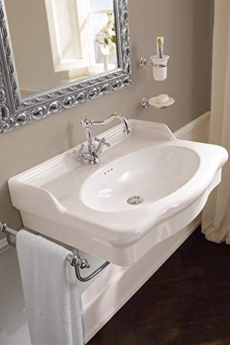 Lavabo de apoyo o suspendido doble bañera Castellana 70 x 53 cm