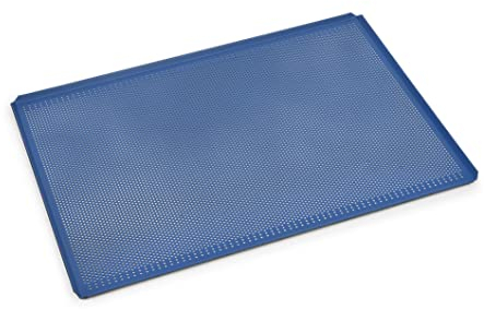 Silicon-Tech Teglia da Forno Forata in Alluminio 60 x 40 Rivestimento Professionale Antiaderente Hotfood Ideale per Pane Pizza Focacce Foro 3 Passo 5