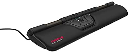 CHERRY ROLLERMOUSE, Ergonomische & Innovative Maus-Alternative, kann Beschwerden Vorbeugen & Lindern, Zusatztasten für Copy & Paste, Weiche Auflage, Schwarz