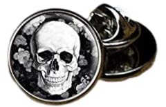 Death Devil Épinglette tête de mort, épingle à cravate tête de mort, accessoires crâne, Métal