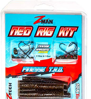 Z-MAN Uni – Erwachsene Green Pumpkin Ned Rig Kit – Grüner Kürbis, Mehrfarbig/Meereswellen (Ocean Tides), Einheitsgröße