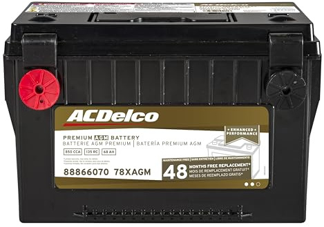 ACDelco Gold 78XAGM (88866070) 48 Month Warranty Premium AGM BCI Group 78 Battery