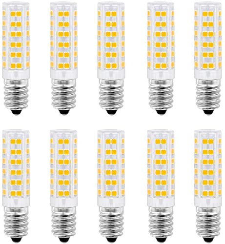 Aiwerttes 10X 7W E14 LED Glühbirnen SES Warmweiß Glühbirne,60W E14 Halogen 3000K Ersatz 240V für Dunstabzugshaube, Salzlampe, Kronleuchter usw. [Energieklasse G]