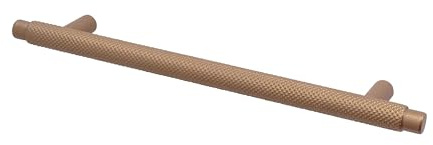 Decoranddecor Aurelia - Round Knurled Cupboard Handles | T-Bar Cabinet Handles | Kitchen Cupboard Pulls | Furniture Knobs - Bronze - 320mm Hole Centre Distance