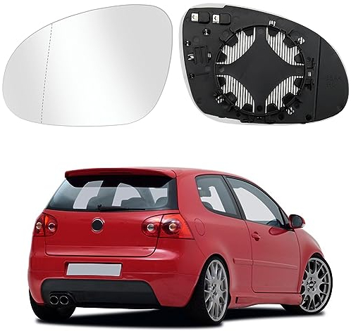 Spiegelglas Heizbar Passend für VW Passat B6 07-11 / Golf MK5 03-08 / Jetta 5 06-11 Spiegelglas Außenspiegel Glas (Links)