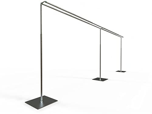 Adjustable Backdrop Stand Kit 10FT x 20FT Double Crossbar (No Drape) Heavy Duty Portable Easy Set Up for Wedding&Party&Photography&Baby Show&Display ，But Not for Flower Walls/TVs/Heavy Items