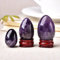 Amethyst-Ei-Kristall, Quarzornament, Naturstein, Quarz, Heimdekoration, Erz, Mineralornamente, Geschenk,Amethyst,20x30mm