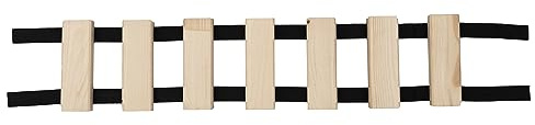 Hängebrücke für Katzen Kletterwand Katzenmöbel Wandmontage 7 Stufen Holz Kiefer 85 cm (Katzenbrücke ohne Regale)