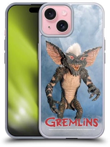 Head Case Designs Officially Licensed Gremlins Villain 1 Photography Gel Case [Military Grade Protection] Compatible with Apple iPhone 15 and Compatible with MagSafe