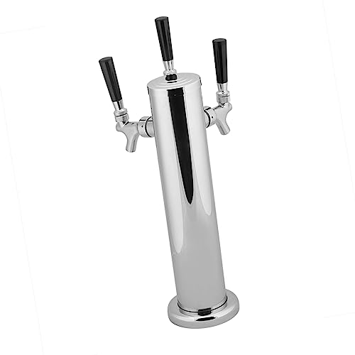 Stainless Steel Triple Tap Draft Beer Dispenser for Bar Home Brew Kegerator