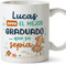 MUGFFINS Tazas Personalizadas para GRADUADO hombre - En Español - Mejor que yo Sepia - 11 oz / 330 ml - Regalo Personalizable original y divertido