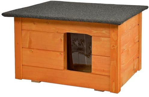 Kennel for dog, cat Woodok, insulated, spruce wood