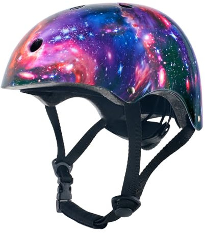 Casco da Bici Regolabile per Bambina Bambini, Casco Protettivo per Ragazze Ragazzi per Multisport Skateboard Monopattino Ciclismo Pattinaggio (M 55-58cm)