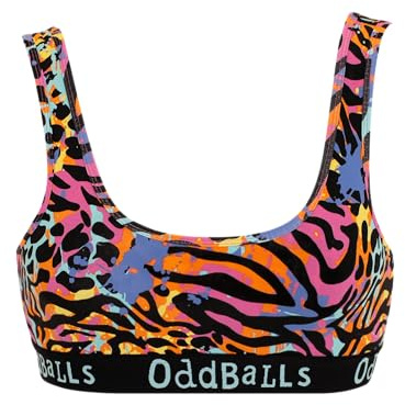 OddBalls | Womens Bralette | 1 Pack | Womens Underwear | Sports Bras | Everyday Low Back Bra | Seamless & Wirelesss | Filthy Animal | 3XL-Large
