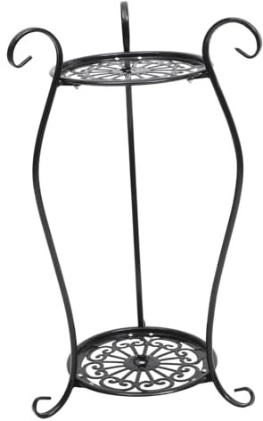 Yardenfun Macetero De Hierro Forjado Estante Para Jarrones y Macetas Duradero y Decorativo Ideal Para Interiores y Exteriores