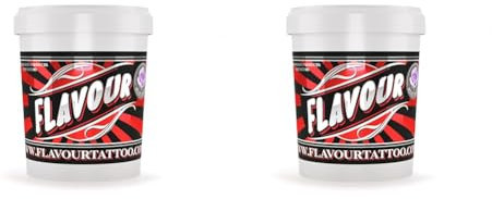 Flavour By Dynamic - Vaseline pour Tatouages à l'arôme de Roses - 500 ml (Lot de 2)