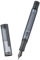 Asvine V200 Titanium Fountain Pen Vacuum Filling, Matte Black Medium Nib Clear Demonstrator Acrylic with Pen Case and Wrench