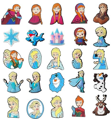 Fro_zen Shoe Charms 26pcs Different Decoration for Teens Adults Clog Accessories Party Favor