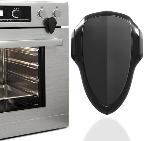 BABY PROOF ME Oven Lock Child Safety, 1 Pack, Oven Door Lock Child Safety, Oven Baby Proofing, Heat-Resistant, Durable & Easy to Install Oven Safety Locks for Toddlers, Baby Proof Oven (Black)