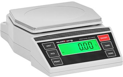 Steinberg Systems Digitale Präzisionswaage 0,2 bis 3000 g Ablesbarkeit: 0,01 g Wiegefläche: 196 x 160 mm mit RS232-Schnittstelle Feinwaage Grammwaage Laborwaage