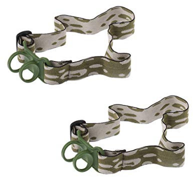 ohodhmnu Stirnband, elastisch, für 22–30 mm Taschenlampe, 2 Stück