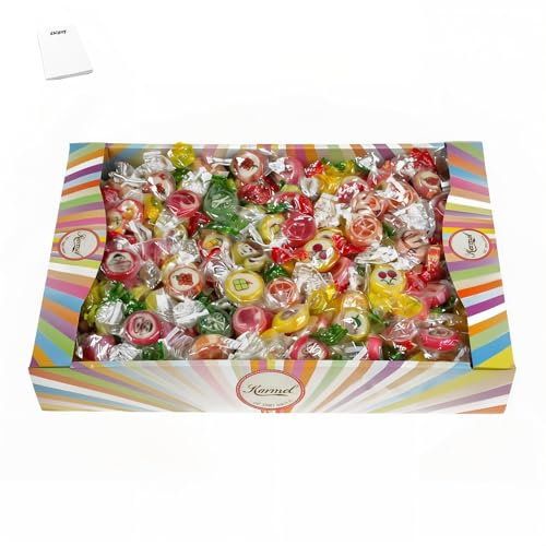 Fruchtbonbons 1kg, Hard Candy mit Fruchtgeschmack, handgefertigt in einzigartigen Designs, Bonbons Großpackung von einem kleinen Familienproduzenten
