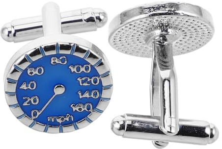 TOPPERFUN 1 Paar Manschettenknöpfe Mit Auto Tachometer Für Herren Metallhülsen Anstecknadeln Für Geschäftstreffen Und Zwanglose Zusammenkünfte Hochzeitshemd Bräutigam Ehemann