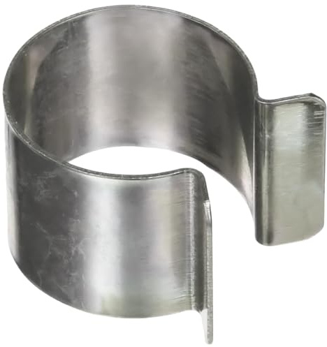 TECPLAST Lot de 60 Clips pour bâche Serre 25mm (diamètre) x 30mm - 30CP - Haute Qualité - Clips de Fixation métal revêtement Zinc