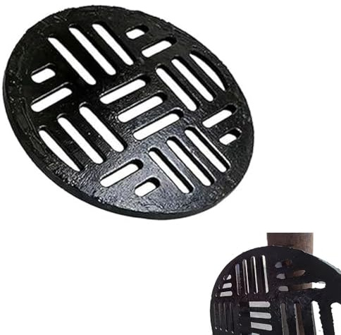 MACAGGTNTU Cubierta De Drenaje De Zanja De Hierro Fundido 30cm 40cm 50cm Redonda Rejilla Desague Rejilla De Drenaje De Canal Para Patio, Parque Y Jardín(30cm(12))
