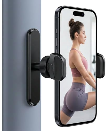 Havlock Magnetic Gym Phone Holder 360° Adjustable Magnet Mount for 4-6.7 Smartphones