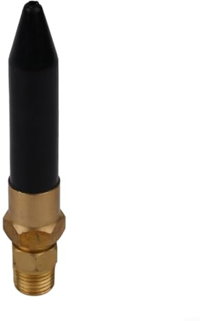 Gonfleur de ballon à l'hélium - Valve d'inclinaison - Buse de gaz en laiton avec filetage NPT 1/4-18 pour ballons en latex - Noir et doré