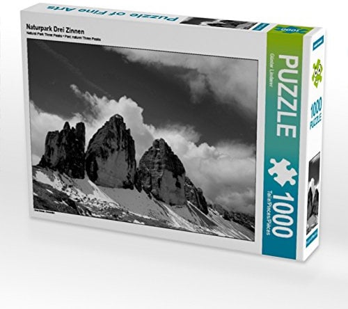 CALVENDO Puzzle Naturpark DREI Zinnen | 1000 Teile Lege-Größe 64 x 48 cm Foto-Puzzle für glückliche Stunden