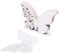Trimming Shop 50pcs Butterfly Precise Cut Wine Glass Paper Name Place Card for Wedding Birthday Party Favour Events Shows (White)