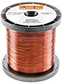 Kupferlackdraht W210 Ø 0,50 mm 1 kg, ca. 525m - CU Lackdraht Grad 2 CUL Kupferdraht Gewicht 1 Kilogramm Durchmesser 0,50 Millimeter Wickeldraht Kupfer Draht nach IEC 60317-13