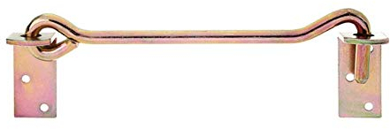 WITTKOWARE Scheunentor Sturmhaken mit Gegenplatte, links & rechts verwendbar, Stahl, verzinkt, 280mm