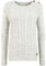 OXMO OXPhia Damen Strickpullover Grobstrick Pullover mit Rundhals-Ausschnitt 100% Baumwolle Regular fit, Größe:L, Farbe:LIG Grey M (798242)