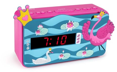 BIGBEN R15PRINCESS3D Bluetooth-Lautsprecher Wecker Zifferblatt 3D-Effekt Dekor Prinzessin