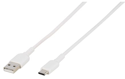 Vivanco USB-Kabel USB 2.0 USB-C™ Stecker, USB-A Stecker 1.50m Weiß Rund