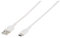 Vivanco USB-Kabel USB 2.0 USB-C™ Stecker, USB-A Stecker 1.50m Weiß Rund