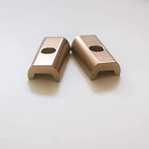2 x Magnetic Hinge Clamp Plates For BROMPTON Clamp Levers in ROSE GOLD