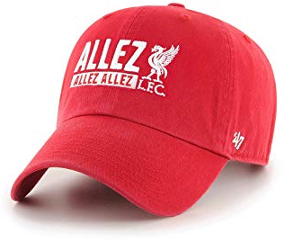 '47 FC Liverpool Basecap Cap Kappe rot cleanup Allez Allez Allez