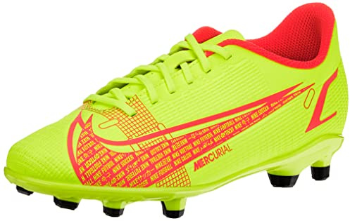 Nike Kinder Jr. Mercurial Vapor 14 Club FG/MG Fußballschuhe, Volt/Bright Crimson, 36.5 EU