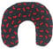 Cuscino Termico cervicale con noccioli di Ciliegia Cherries - Black 36 x 32 cm - ripieno con 600gr di noccioli di Ciliegie bio- per terapie del Freddo e del Caldo - con Fodera Lavabile in Lavatrice